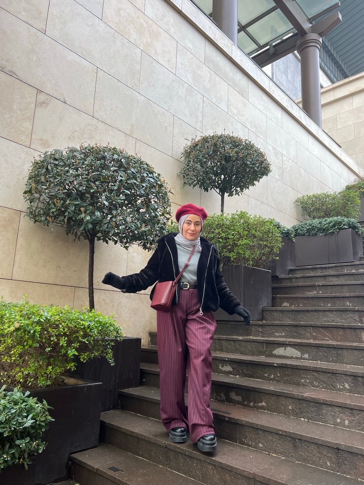 Siyah kadın kürk - Görsel 5