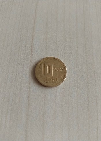 1940 Tarihli 10 Para Vintage Hatıra Parası