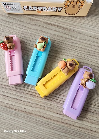 Renkli Kapibara Figürlü Silgi - Görsel 3