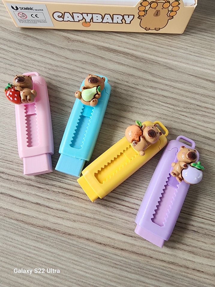 Renkli Kapibara Figürlü Silgi - Görsel 3