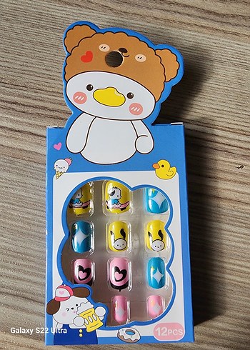 Renkli Karakterli Çocuk takma Tırnak 12'li - Görsel 6