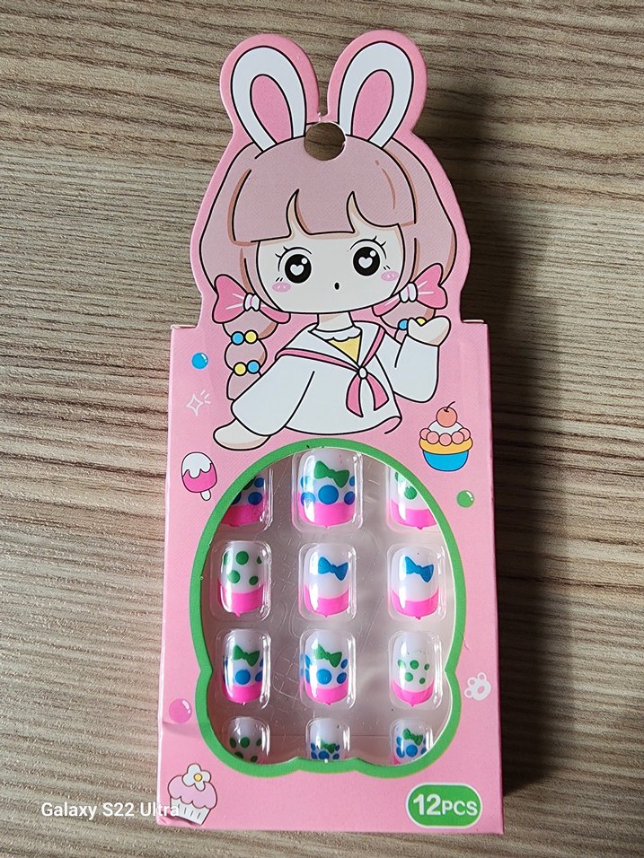 Renkli Karakterli Çocuk takma Tırnak 12'li - Görsel 2