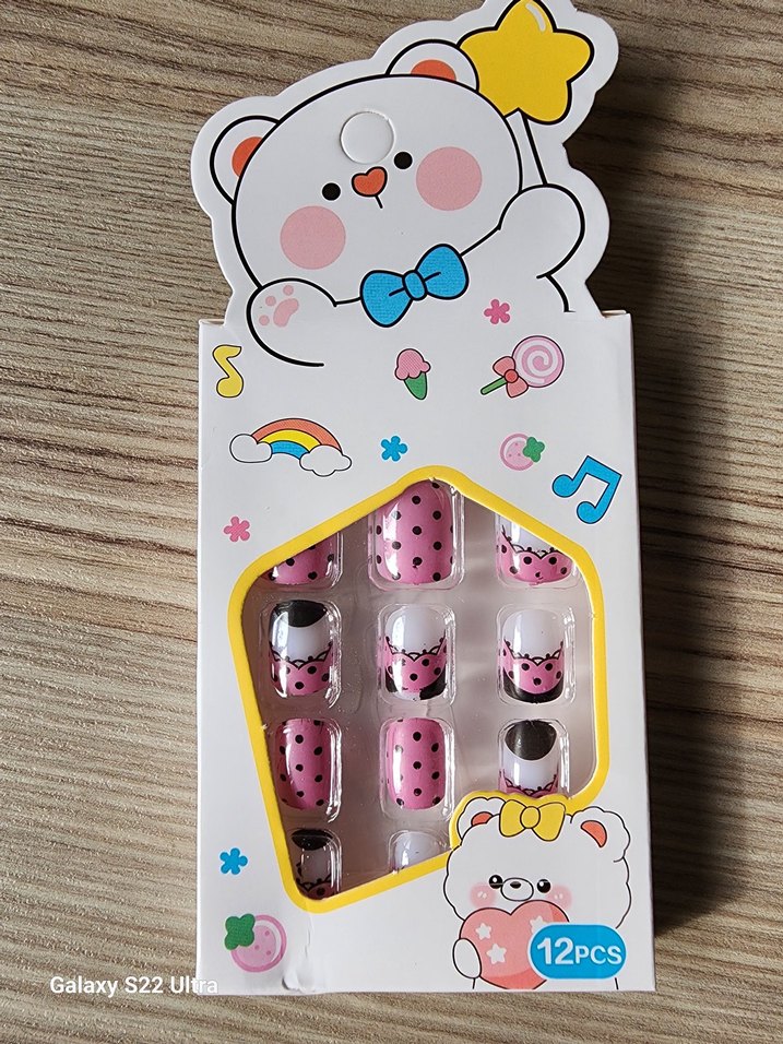 Renkli Karakterli Çocuk takma Tırnak 12'li - Görsel 3