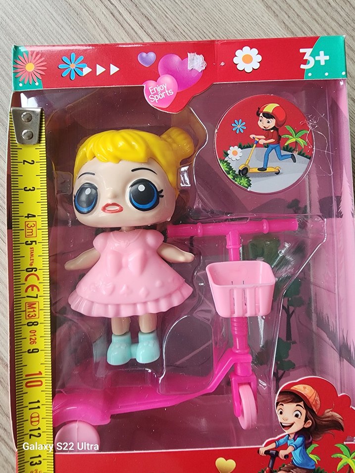 Scooterlı Antonella Oyuncak Bebek - Görsel 2