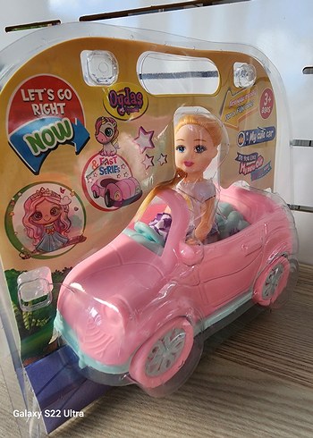 Pembe Oyuncak Arabalı Bebek - Görsel 3