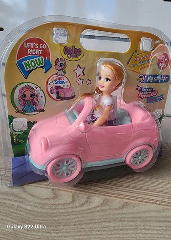 Pembe Oyuncak Arabalı Bebek - Görsel 2