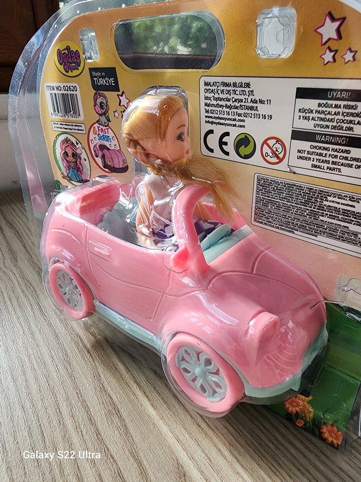 Pembe Oyuncak Arabalı Bebek - Görsel 4