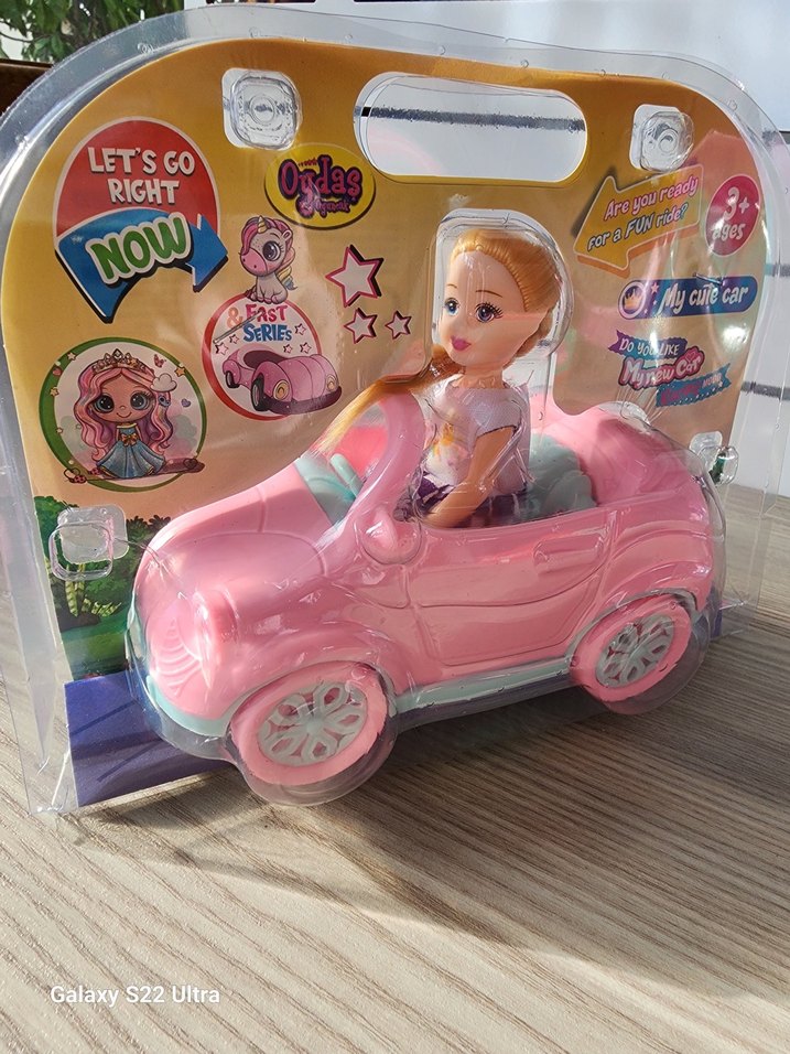 Pembe Oyuncak Arabalı Bebek - Görsel 5