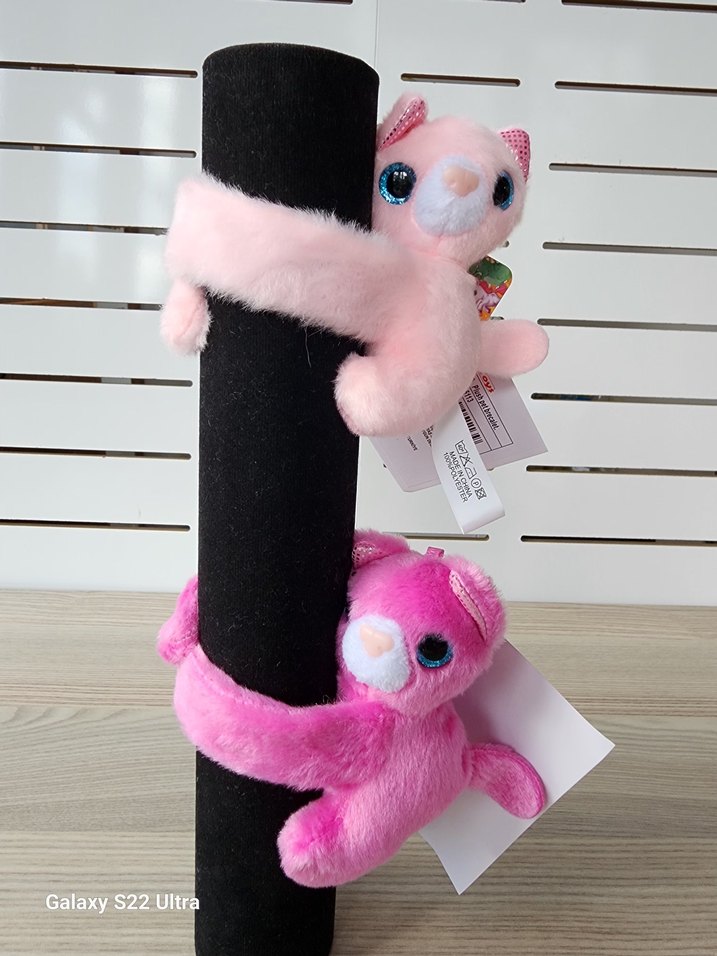 Renkli Peluş Kola takmalı Oyuncak figür - Görsel 2