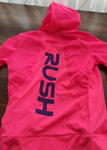 Kız Çocuk Kapüşonlu Pembe Fermuarlı Sweatshirt - Görsel 2