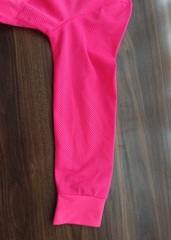 Kız Çocuk Kapüşonlu Pembe Fermuarlı Sweatshirt - Görsel 3