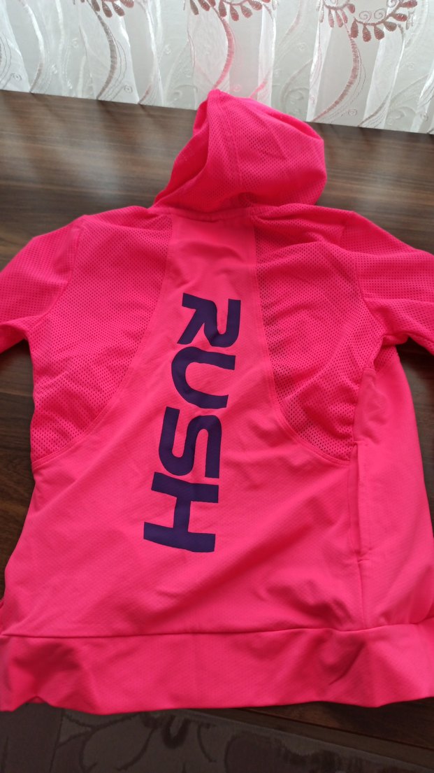 Kız Çocuk Kapüşonlu Pembe Fermuarlı Sweatshirt - Görsel 2