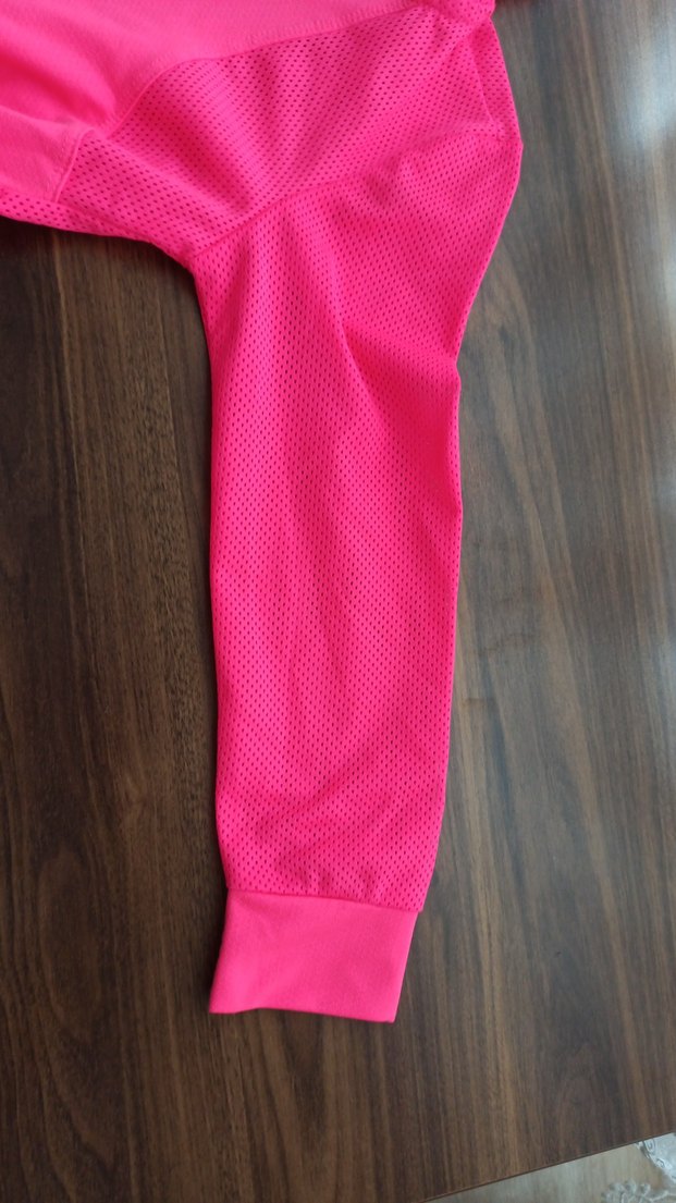 Kız Çocuk Kapüşonlu Pembe Fermuarlı Sweatshirt - Görsel 3