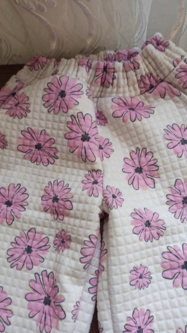 Kız Çocuk Pembe Çiçekli Rahat Eşofman Altı - Görsel 2