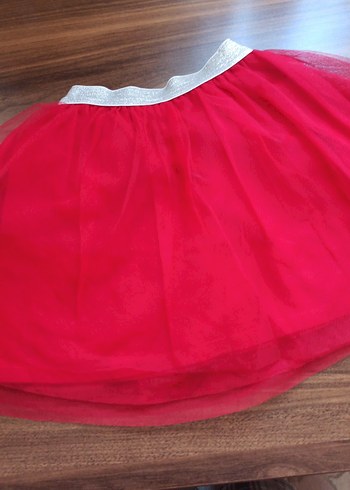 Kız Çocuk Kırmızı Tütü Etek - Görsel 3