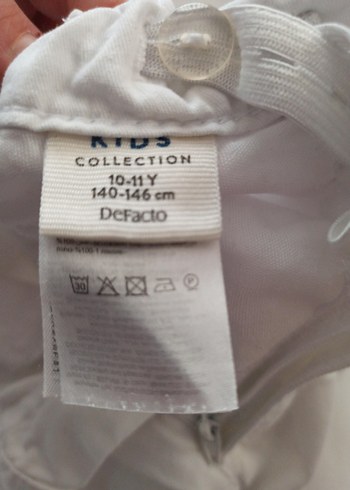 Erkek Çocuk Beyaz Pamuklu Bol Kesim Şort - Görsel 3