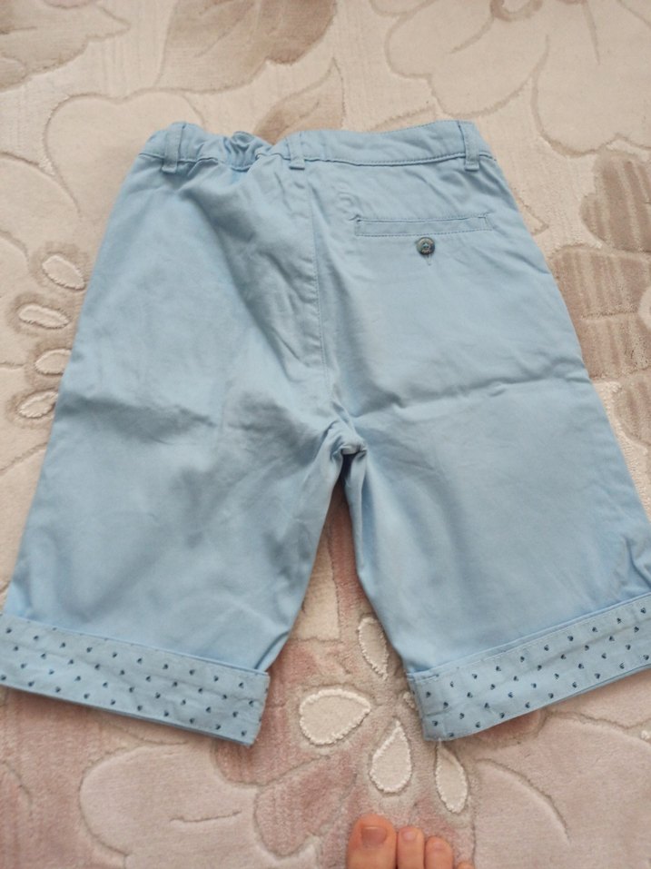 Düğmeli Açık Mavi Erkek Denim Şort - Görsel 2