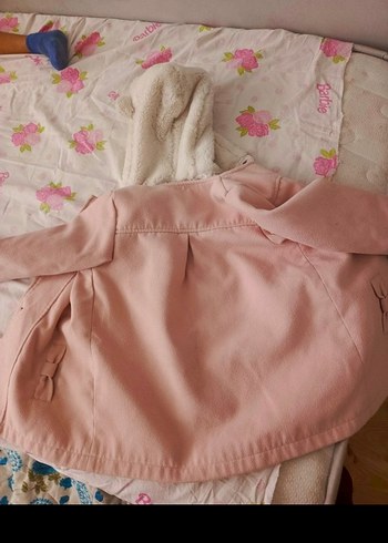 Pembe Kürklü Kız Çocuk Kabanı - Görsel 2