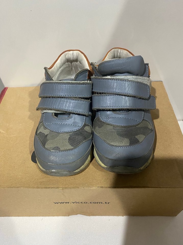 Gri Erkek İlk Adım Ayakkabısı Cırt Cırtlı - Görsel 2