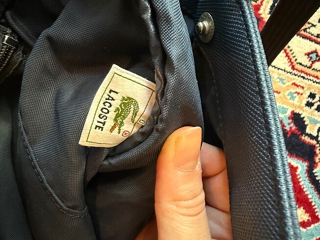  Beden lacivert Renk lacoste kol çantası