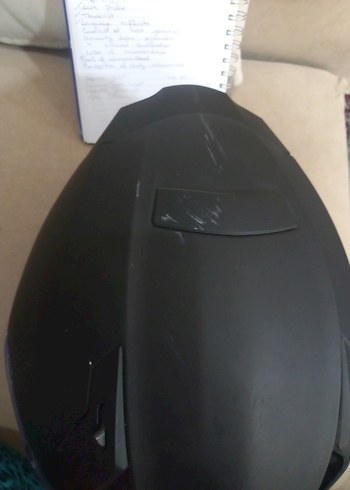 Siyah Motosiklet Kaskı - Görsel 2
