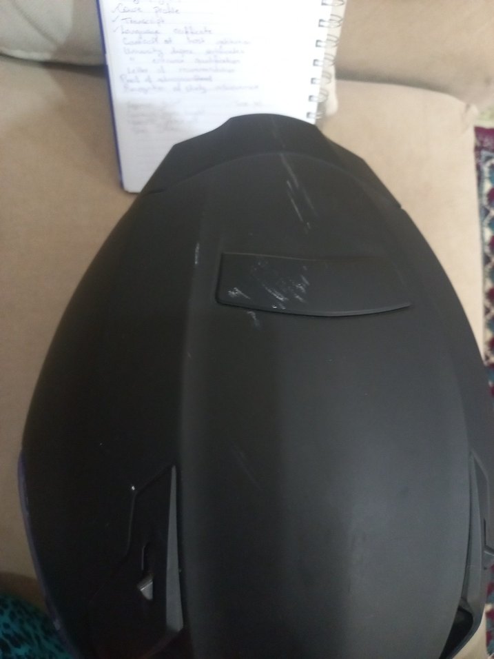 Siyah Motosiklet Kaskı - Görsel 2