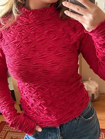 Anthropologie Pembe bluz