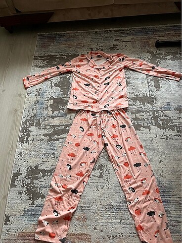 Trenyol pembe pijama takımı - Görsel 2