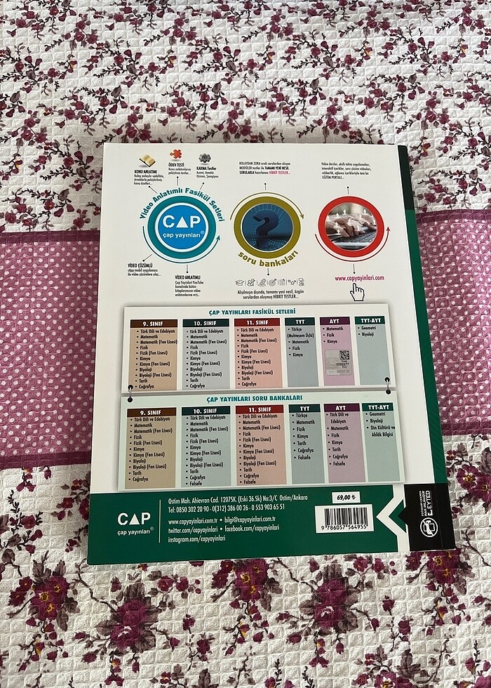 TYT AYT Biyoloji Soru Bankası ÇAP Yayınları - Görsel 2