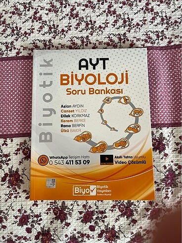 Ayt Biyoloji Soru Bankası Biyotik Yayınları