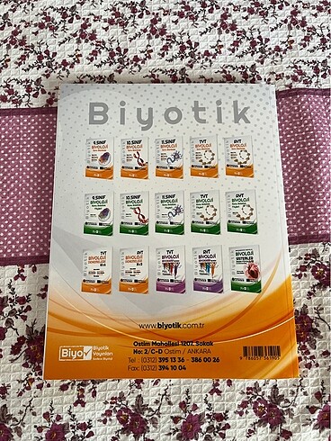  Ayt Biyoloji Soru Bankası Biyotik Yayınları