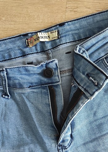 Nakışlı ve Boncuklu Bohem Kadın Kot Pantolon - Görsel 5