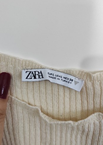 Krem Triko Mini Elbise - Görsel 9