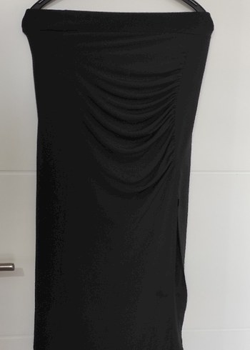 Siyah Drapeli Mini Midi Etek - Görsel 8