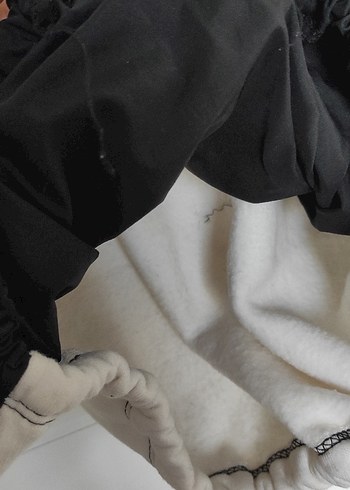 Gri Siyah Parlak Detaylı Salaş Sweatshirt - Görsel 5