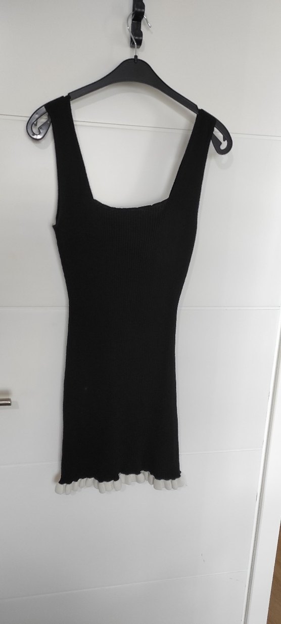 Siyah Triko Mini Elbise - Görsel 5