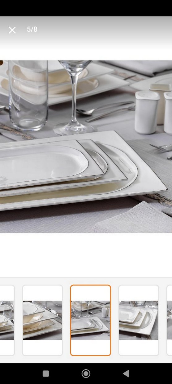 Schafer beyaz desenli yemek takımı seti - Görsel 2