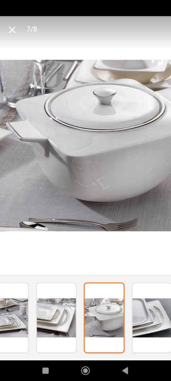 Schafer beyaz desenli yemek takımı seti - Görsel 4