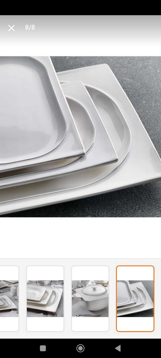 Schafer beyaz desenli yemek takımı seti - Görsel 5