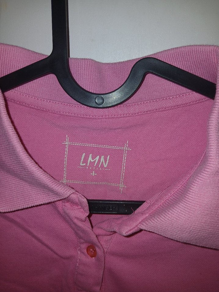 Pembe Kısa Kollu  Polo Tişört - Görsel 2