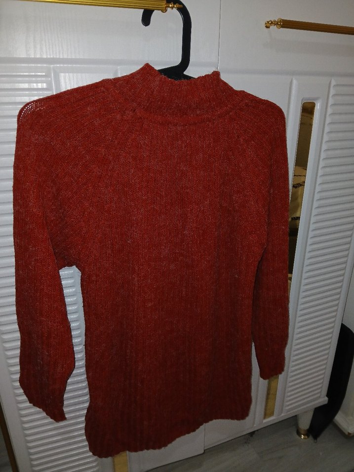 Kadın kiremitı Örgü Yün Kazak - Görsel 3