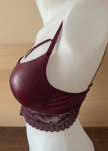 s Beden bordo Renk Bordo Gotik Mini Bralet