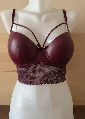 s Beden Bordo Gotik Mini Bralet