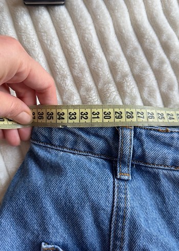 m Beden mavi Renk Düğmeli Mavi Denim Mini Etek