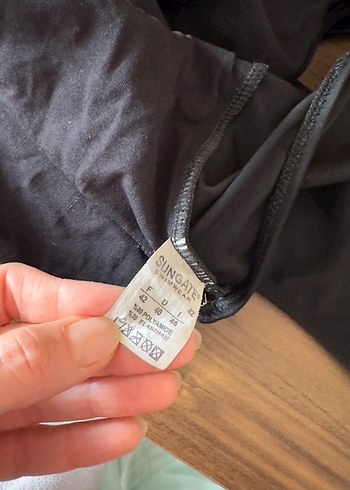 Siyah Strappy Kadın Mayo - Görsel 5