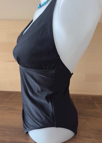 Siyah Strappy Kadın Mayo - Görsel 2