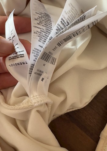 Bej Drapeli Kadın Mayo - Görsel 6