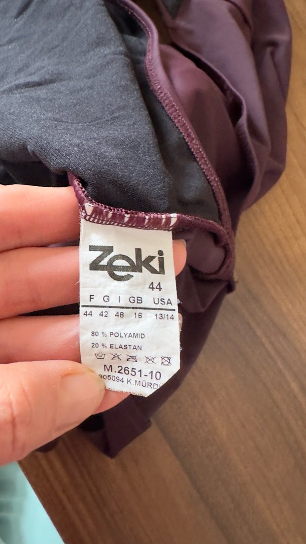 Kuşaklı Mor Kadın Mayo - Görsel 5