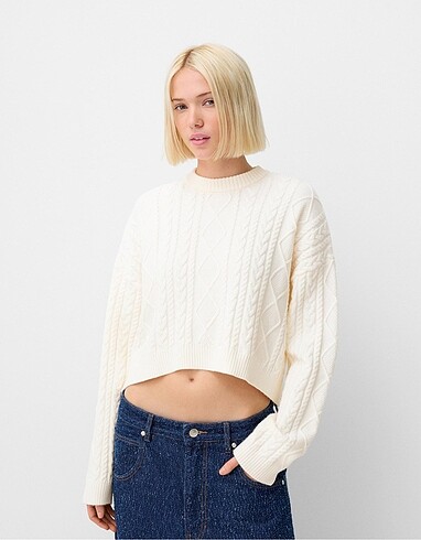 Bershka crop kazak