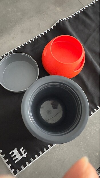  Beden gri Renk Tupperware yemek termosu